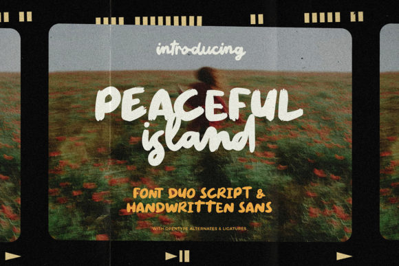 Peaceful Island Font Poster 1