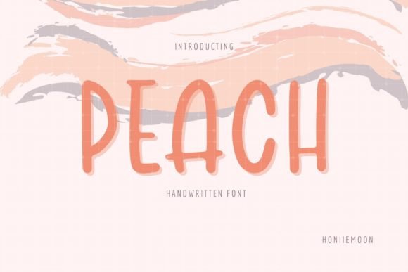 Peach Font Poster 1