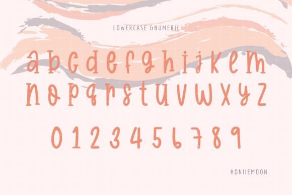 Peach Font Poster 3