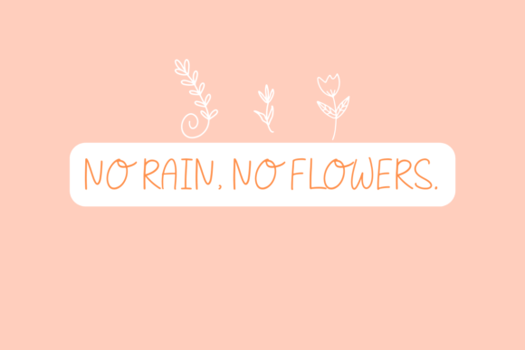 Peach Blossom Font Poster 6