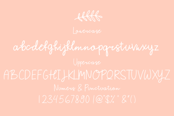 Peach Blossom Font Poster 7