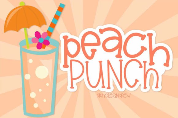 Peach Punch Font Poster 1