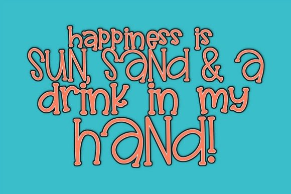 Peach Punch Font Poster 2