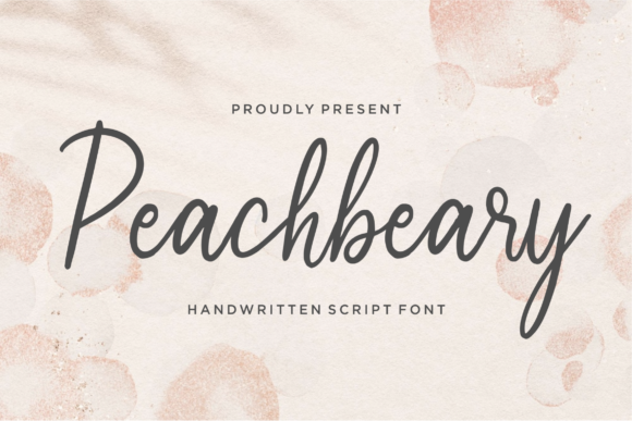 Peachbeary Font Poster 1