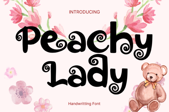 Peachy Lady Font Poster 1