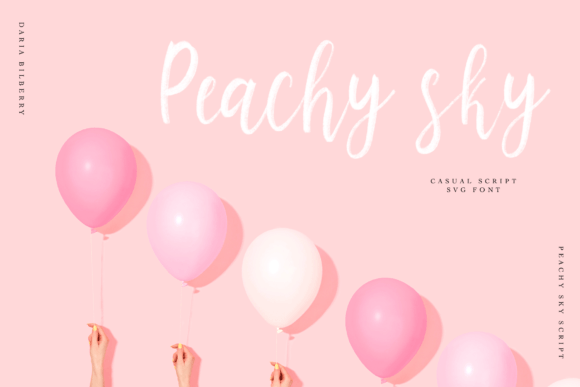 Peachy Sky Font Poster 1