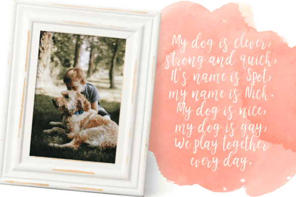 Peachy Sky Font Poster 5