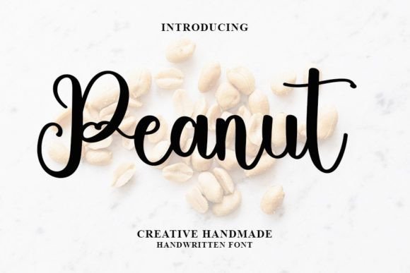 Peanut Font Poster 1