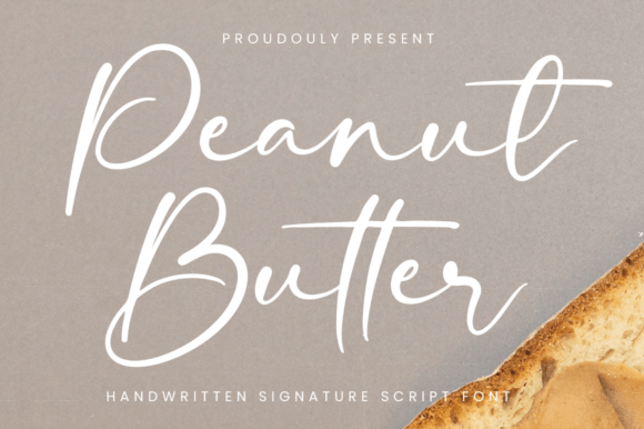 Peanut Butter Font Poster 1