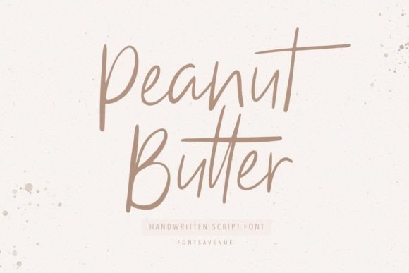 Peanut Butter Font Poster 1