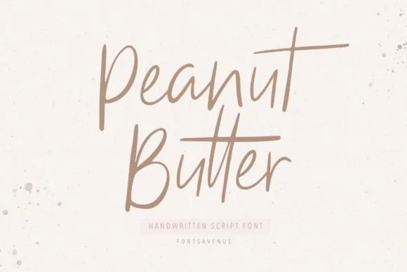 Peanut Butter Font Peanut Butter Font Poster 1