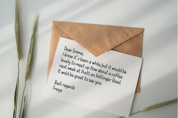 Pen Pal Font Poster 3