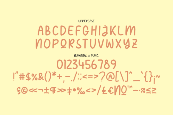 Pencake Sweety Font Poster 13