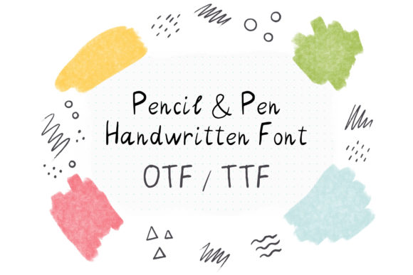 Pencil & Pen Font Poster 1