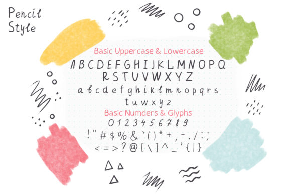 Pencil & Pen Font Poster 3