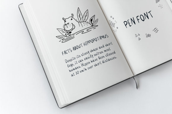 Pencil & Pen Font Poster 4