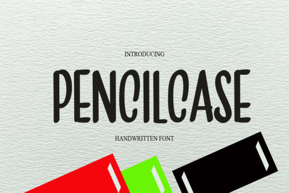 Pencilcase Font Poster 1