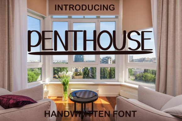 Penthouse Font Poster 1