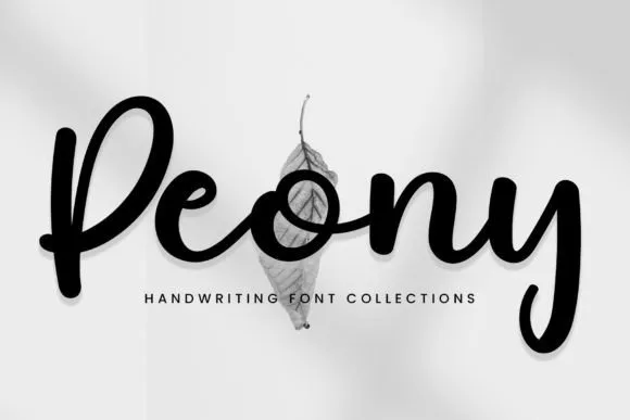 Peony Font Peony Font Poster 1