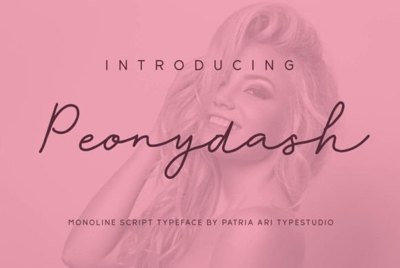 Peonydash Font