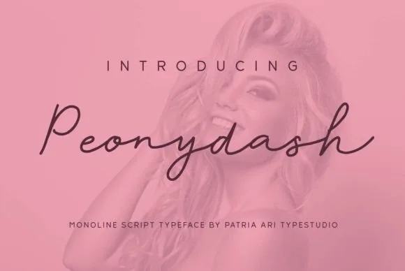 Peonydash Font Peonydash Font Poster 1