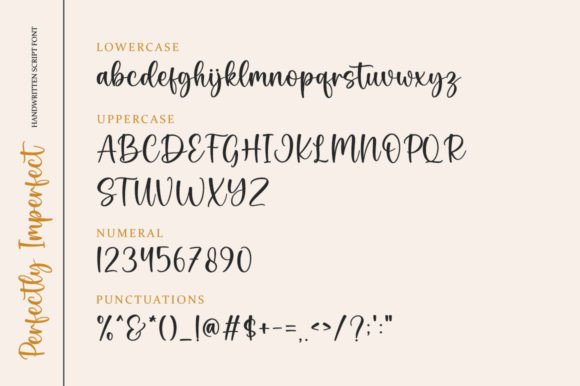 Perfectly Imperfect Font Poster 6