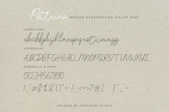 Pettrina Font Poster 10