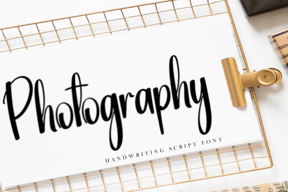 Photography Font Poster 1