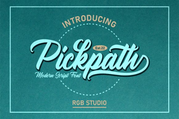 Pickpath Font Poster 1