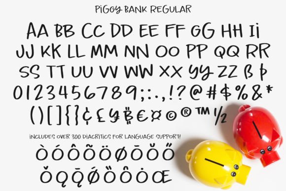Piggy Bank Font Poster 2