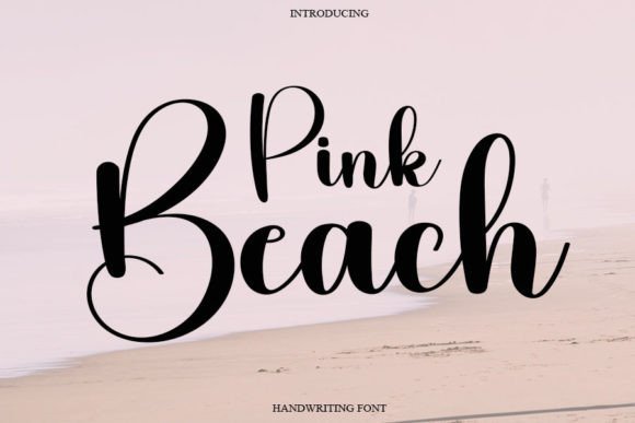 Pink Beach Font Poster 1