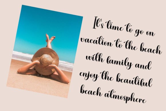 Pink Beach Font Poster 2