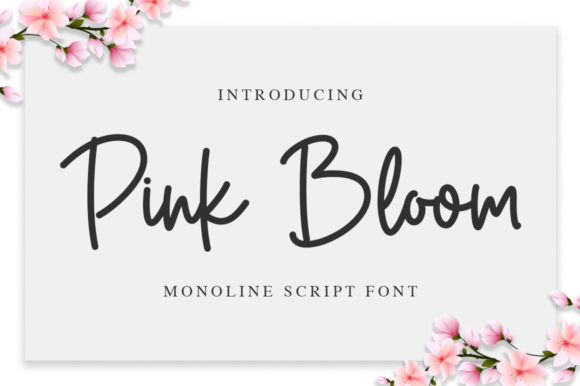 Pink Bloom Font