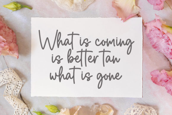 Pink Bloom Font Poster 3