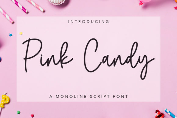 Pink Candy Font Poster 1