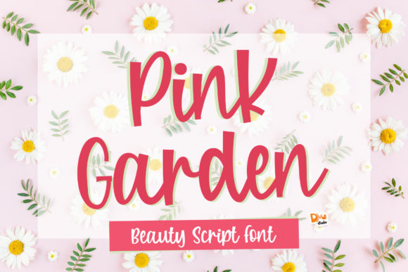 Pink Garden Font Poster 1