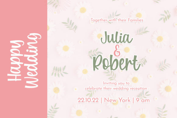 Pink Garden Font Poster 4