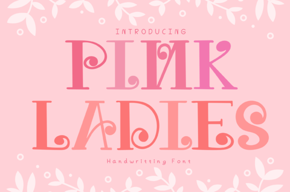 Pink Ladies Font Poster 1