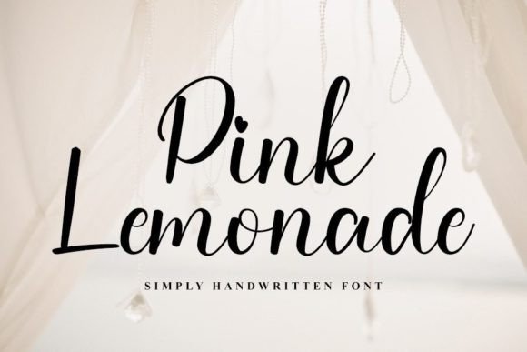 Pink Lemonade Font Poster 1