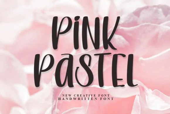 Pink Pastel Font Pink Pastel Font Poster 1