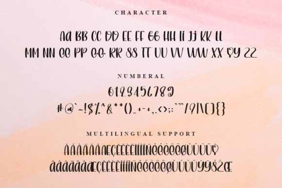 Pink Pastel Font Poster 3