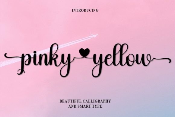 Pinky Yellow Font Poster 1