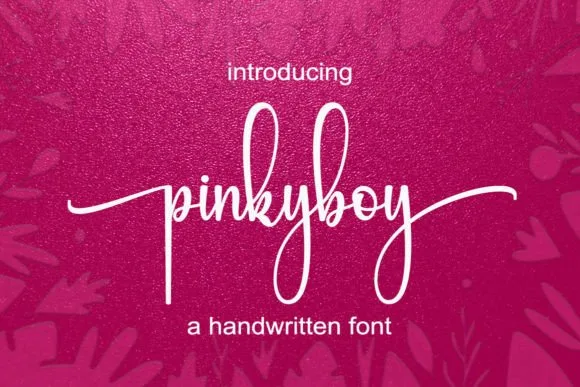 Pinkyboy Font Pinkyboy Font Poster 1