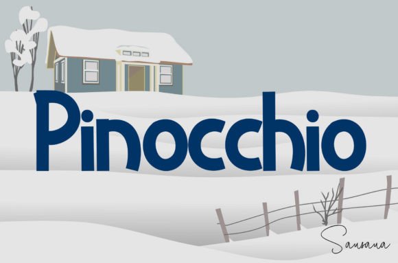 Pinocchio Font Poster 1