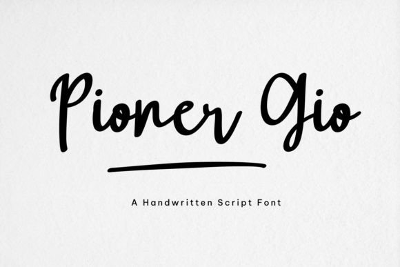 Pioner Gio Font Poster 1