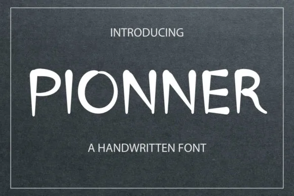 Pionner Font Pionner Font Poster 1