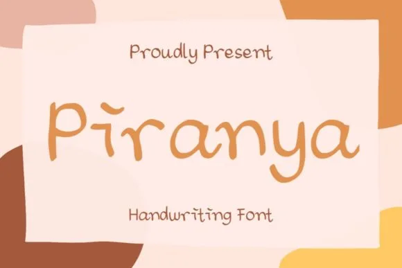 Piranya Font Piranya Font Poster 1