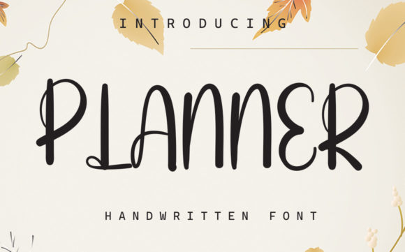 Planner Font