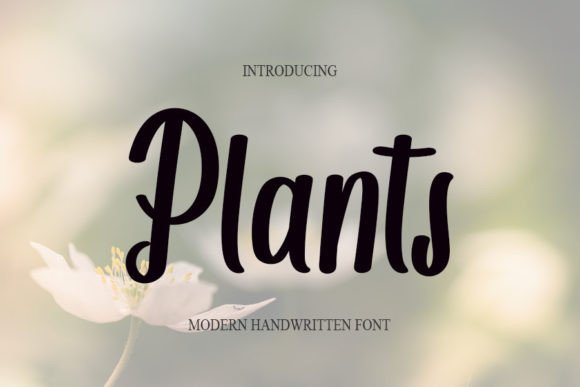 Plants Font Poster 1