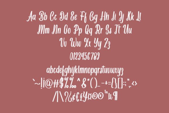 Plants Font Poster 5